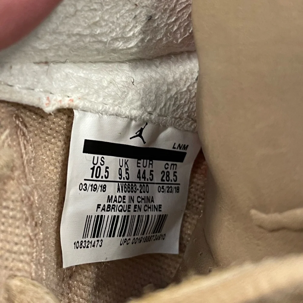 LIMITED Nike Air Jordan 3 Retro Biege Justin Timberlake Collab Sneakers - Picture 4 of 4